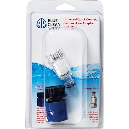 A.R. Blue Clean 3/4 Pressure Washer Quick Connect Socket Kit with Filter PW909103K-R